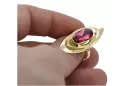 Ruby 14K Yellow gold Ring Vintage craft vrc189y